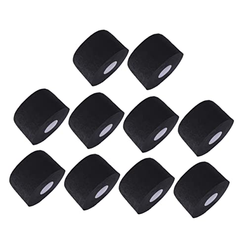 Beaupretty 10個使いやすく伸縮性に優れたブラック入り使い捨て理容ネックストリップ 髪の毛や染料防止用首保護カバー 快適フィットでヘアカット時の清潔保持