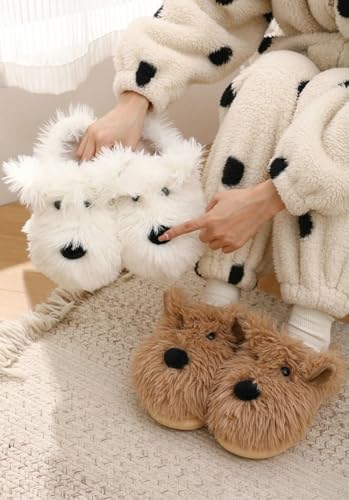 Niction Cute Slippers for Women Warm Comfortable Slip on fluffy Slippers Indoor and Outdoor Ladies Slippers Memory Foam House Shoes3