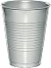 Creative Converting 28106081 20 Count Touch of Color Plastic Cups, 16 oz, Shimmering Silver