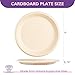 PACKINNO 9 Inch 125 Pack Compostable Paper Plates, Biodegradable Heavy Duty Disposable Plates, Round Unbleached Brown Plates Made from Natural Sugarcane Fibers, for Party, Camping, Picnic 6