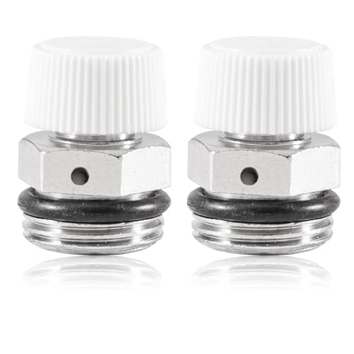 2 Stück 3/8' Automatisches Entlüftungsventil, G3/8 Zoll Außengewinde Kupfer...