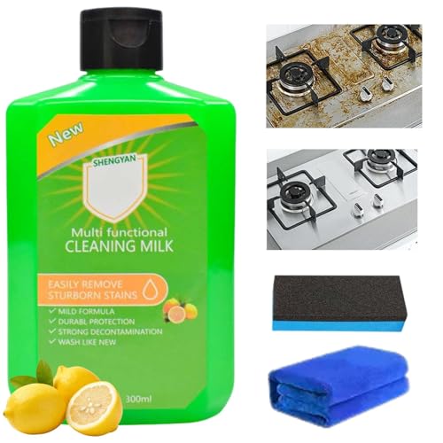 Cleaning Milk House Cleaner Multifunctional Concentrated Cleansing Lotion Household Kitchen to Heavy Oil Stains Effectively Remove Stains Cleaning Supplies for Household Kitchen300ML/10.6oz