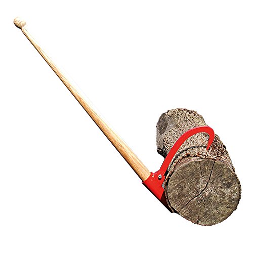 CROSSFER Wendehaken mit seitlicher Raste, Hakenlänge 133mm für Stammdurchmesser bis zu 50cm, Baumwender mit robustem Eschenstiel