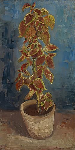 Peinture sur toile de qualité supérieure Pot de fleurs avec Coleus Van Gogh