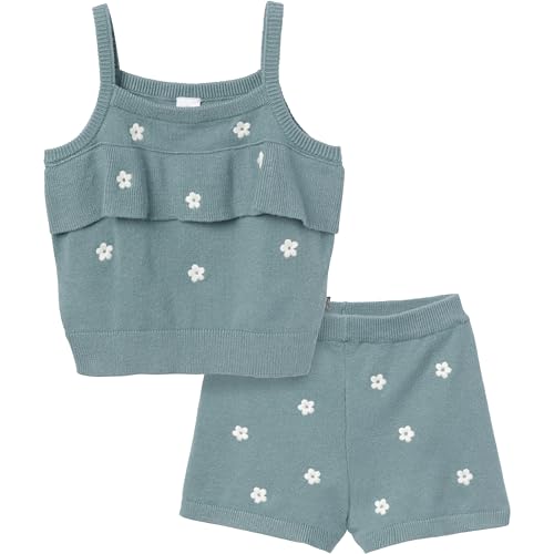 Image of Modern Moments by Gerber Girls' Baby and Toddler Jersey Sweater Knit 2-piece Short Set