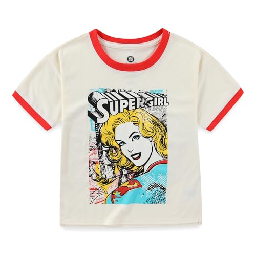 Image of DC Comics Supergirl Girls Short Sleeve T-Shirt for Big Kids