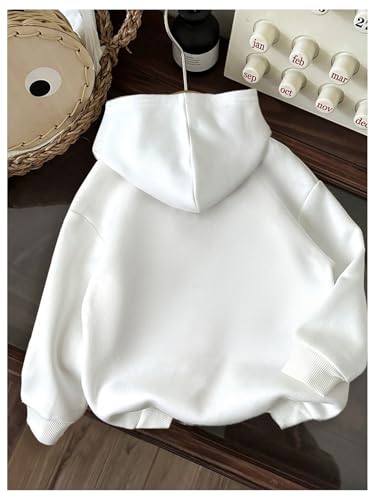 Girl's Floral Graphic Hoodies Long Sleeve Hooded Cute Sweatshirts Pullover Trendy Fall Outfits2