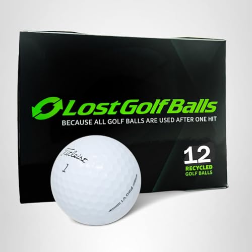 Titleist Pro V1 2023 Model Refinished Golf Balls &ndash; 12 Pack &ndash; Tour-Level Distance, Soft Feel, and Control &ndash; Premium Refinished Quality