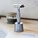 ROCKWELL RAZORS 2C White Chrome Double Edge Safety Razor With Adjustable Shave Settings and 5 Fully Recyclable Razor Blades. Reusable Safety Razors for Men and Women.