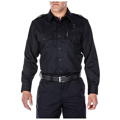5.11 Tactical Men's Twill PDU Class A Long Sleeve Shirt, Teflon Treatment, Underarm Vents, Style 72344
