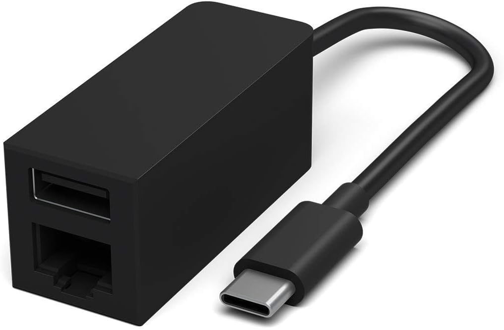Adaptateur USB-C Type-C vers Ethernet RJ45 et USB 3.0 pour Microsoft Surface, MacBook Pro/Air, iPad Pro, ordinateur portable Surface, Chromebook, XPS etc