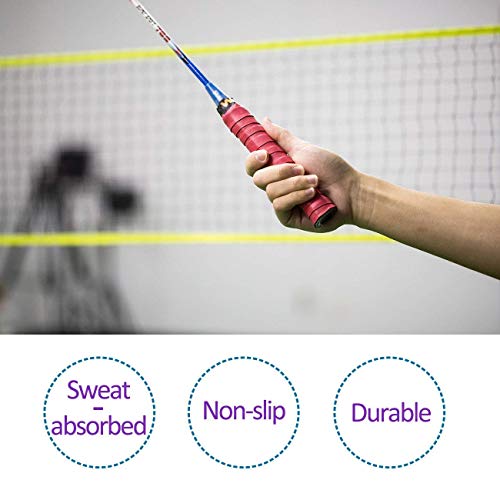Griffbänder,Febbya 5 pack Griffband für Tennis Anti Slip Ersatz Schläger Overgrip Multicolor Für Tennis Badminton Squash Racketball Schläger und Angelrute - Image 8