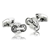Talla:1.3x2CM; Color:Plata Negro