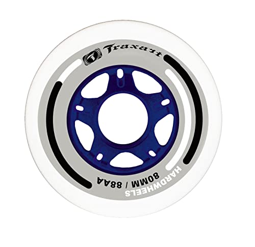 Jogo de Rodas Traxart Fitness Hardwheels 80mm/88AA - Branco