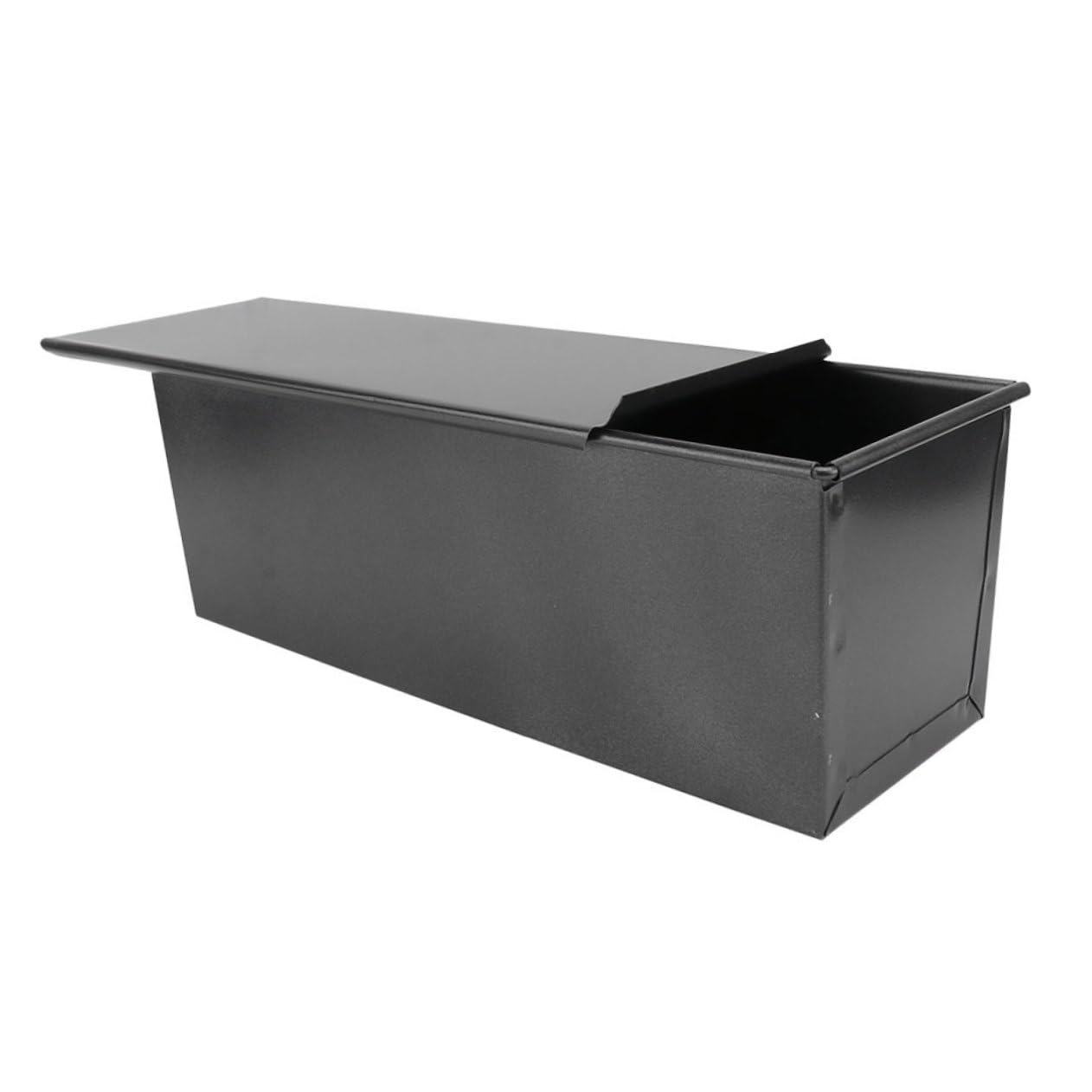 Alipis 3 Moldes Deslizantes Para Tostadas Sin Pan Para Masa Madre Reutilizables Para Hornear Con Tapa Y Bandeja De Drenaje De Silicona Pequeños De Hierro Y Color Negro