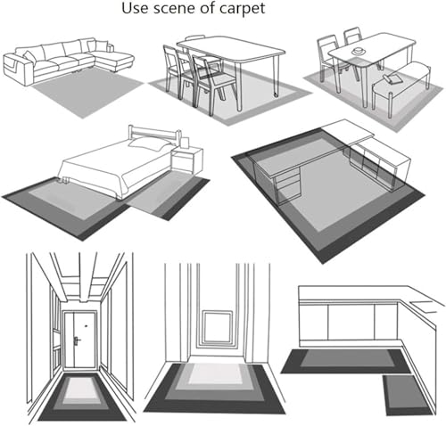 Tapis poils courts chat lavable et robuste pour salon