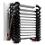 12 Steps Attic Stairs Pull Down with Handrail, Titanium-Magnesium Alloy Retractable Attic Ladder, 10 FT Wall Mounted Folding Ladder for Garage Attic Basement Access(1102 Lbs)