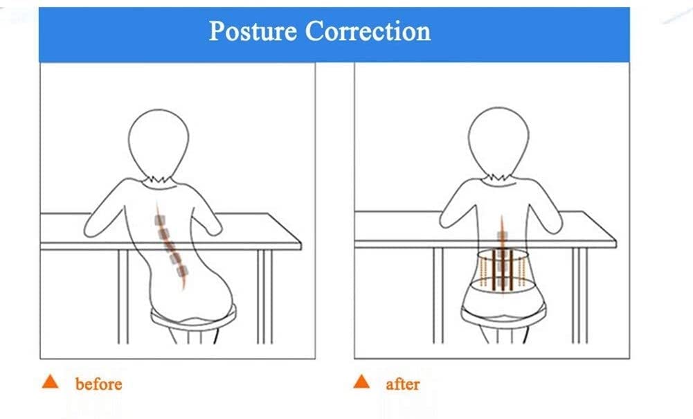 Volver apoyo cómodo espalda y el hombro Brace Hombres Mujeres - dispositivos médicos for mejorar Mala Postura 1Pcs(L)