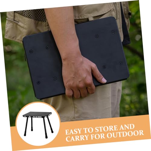Table de camping pliante en fer compacte et legere pour randonnee