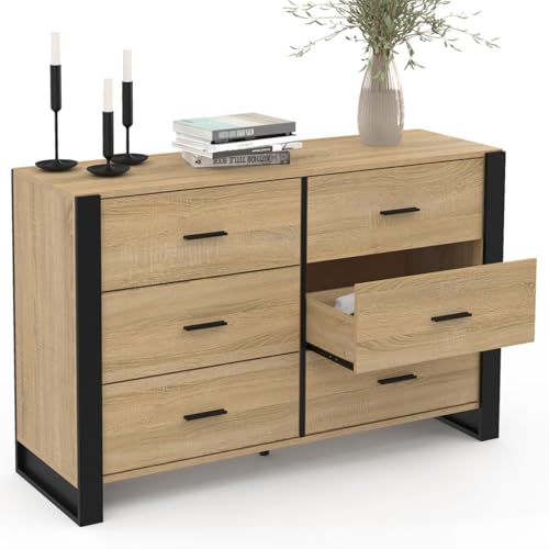 Market Commode 6 tiroirs Bois et - vue 6