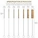 7-Pieces Brass Wire Bottle Brush Brass Pipe Cleaner, 12 Inch Long Wire Brushes for Cleaning Metal, Tubes, Bottle, Auto Parts (6mm/8mm/10mm/12mm/15mm/18mm/20mm)