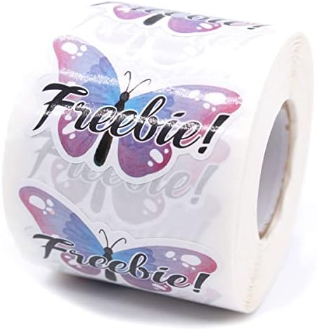 Cute Small Business Stickers,Funny Freebie Butterfly Business Stickers,Thank You Stickers,Packaging Stickers, Mail Envelopes Shipping Stickers for Small Business,500 PCS