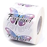 Cute Freebie Sticker,Customer Appreciation Small Business Stickers for Mail Envelopes Shipping Packaging,Butterfly Sticker 500 PCS