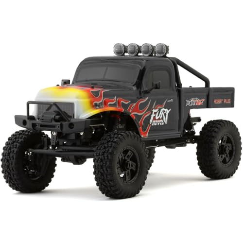 s-idee FX118 Fury Wagon RTR Black with Flames FURITEK Brushless 1/18 RC Crawler Kit