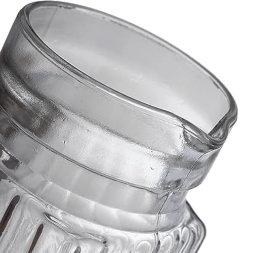 Jarras de Vidro com Tampa 1 Litro 2 Unidades Lisa e Diamante