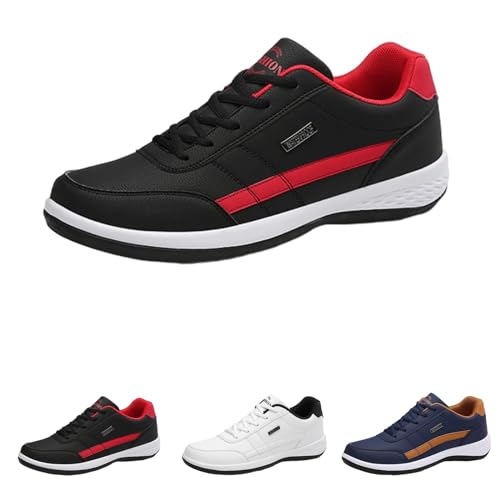 BAWUTZ Unisex Outdoor-Sneaker, Atmungsaktive Freizeitschuhe,orthopädische Schuhe, Sneaker,OrthoX Ergonomische schmerzlindernde Komfortschuhe Unisex-Trainer Outdoor-Boardschuhe (Schwarz,42)