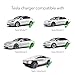 Lectron Level 1 Tesla Charger - 110V, 15 Amp, NEMA 5-15 Plug, 16 ft Extension Cord - Portable Electric Car Charger for Tesla - Compatible with All Tesla Models X/Y/3/S