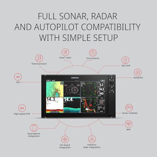 Simrad NSS12 Evo3S - 12-inch Multifunction Fish Finder Chartplotter with Preloaded C-MAP US Enhanced Charts - Thumbnail 3