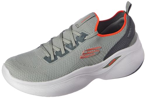 Skechers Mens Arch FIT Infinity - STORMLIGH Olive/Orange Sneaker - 11 UK (232607) (B0CHVXGHJG) Amazon Price History, Amazon Price Tracker