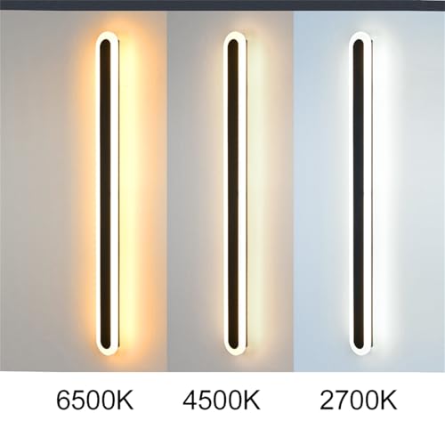 Aplique de pared largo de 80cm con mando a distancia para exterior e interior IP65 de 46W 2