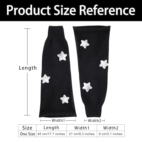 Image of Junely Leg Warmers for Women Kawaii Leg Warmer Cute Legwarmers Japanese Socks Emo Lolita Gyaru Harajuku Accessories