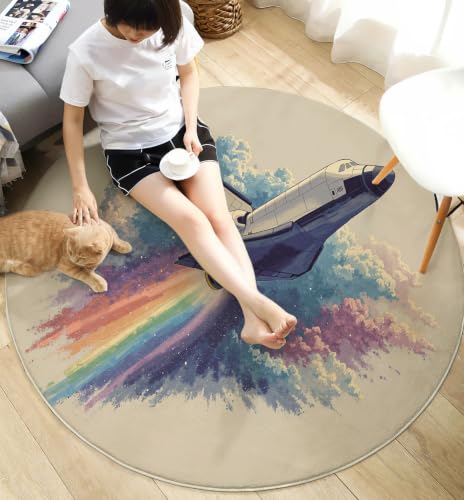 Tapis ne perd pas ses poils style science-fiction avec dos antidérapant