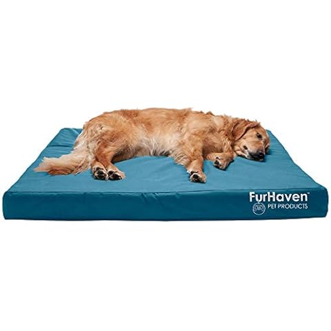 Cama XL de espuma viscoelástica para perros y gatos, resistente al agua Cover
