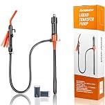 Electric Fuel Transfer Pump, Battery Operated Fuel Syphon Pump Up to 3.0 GPM,Adjustable Flow Leak-Proof 38-Inches Hose Portable Oil Transfer Pump for Gasoline,Diesel,Water