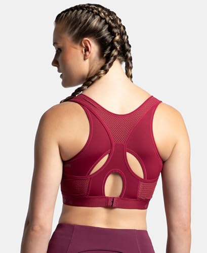 Image of Jockey AP20 Women Wirefree Padded Tactel Nylon Elastane Stretch Full Coverage Racerback Styling Active Sports Bra with StayFresh and StayDry Treatment