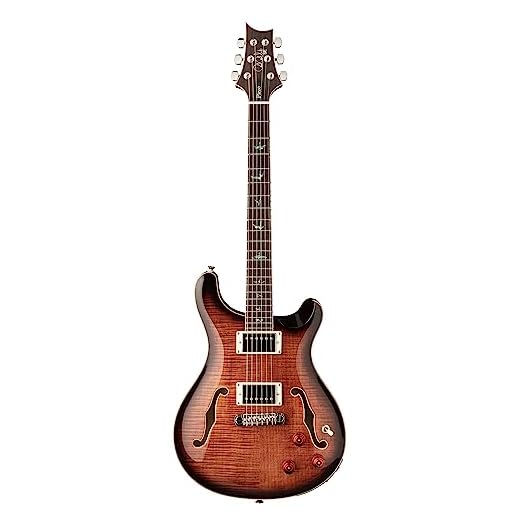 PRS SE Hollowbody II Piezo, Black Gold Burst