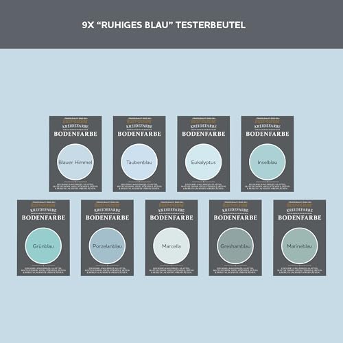 Bodenfarbe Testerbox - Ruhiges Blau