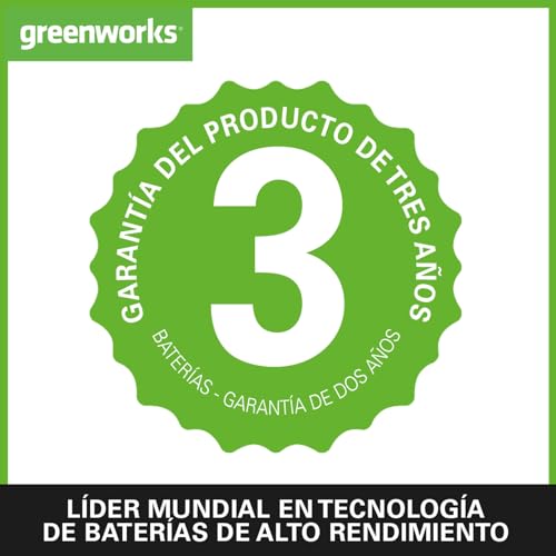 Miniatura 8 de Greenworks Gd24lt33k4 Cortabordes A Batería Con Rueda Para Jardines Medianos, 33 Cm Ancho De Corte, Alimentación Automática Hilo Nylon 2 Mm, Batería 24 V 4 Ah Y Cargador, 3 Años De Garantía