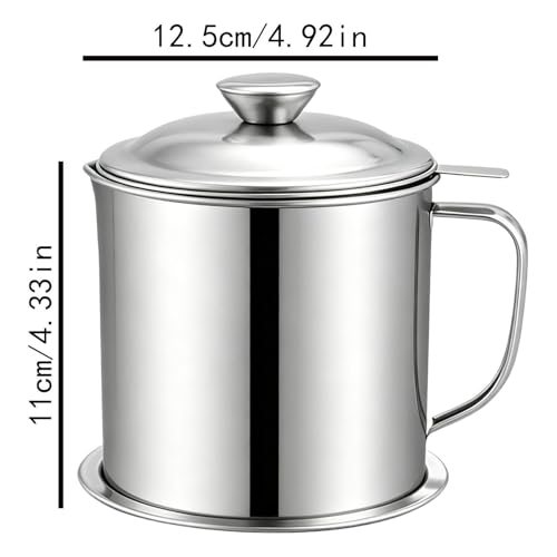Contenedor de grasa en acero inoxidable 304 resistente para restaurantes 6
