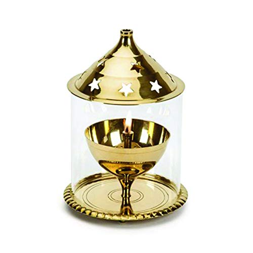 Borosil Akhand Diya (Small, Brass) #TOP6