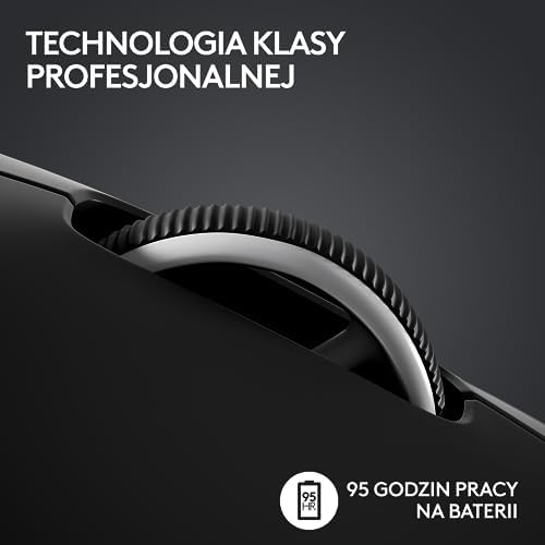 Logitech G PRO X SUPERLIGHT 2 LIGHTSPEED Bezprzewodowa Mysz Gamingowa, Lekka, LIGHTFORCE Hybrydowa, Czujnik HERO 2, 32,000 DPI, 5 Programowalne Przyciski, USB-C, PC i Mac - Czarny
