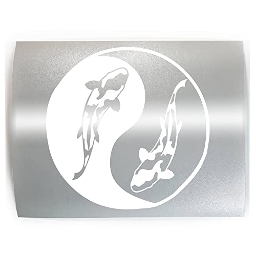 Yin Yang Koi Fish Carp Pond Goldfish - Pick Color & Size - Vinyl Decal Sticker A #TOP14