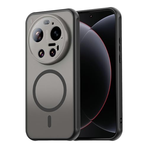 Image of Compatible with Xiaomi 17 Ultra Case Cover,Compatible with MagSafe,Anti-Fall,Compatible with Xiaomi 17 Ultra 5G 25128PNA1C Cell Protective Phone Case Black