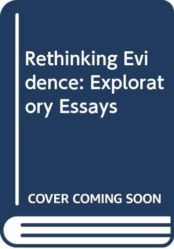 Rethinking Evidence: Exploratory Essays 0631170014 Book Cover