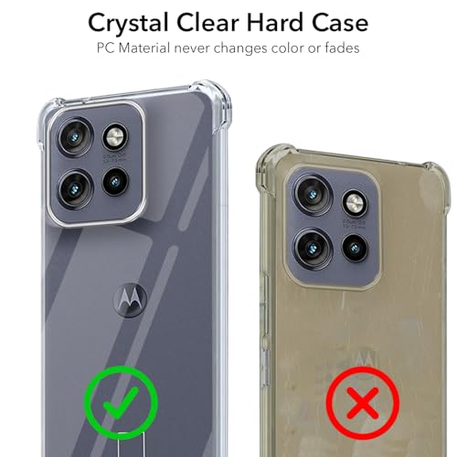 Image of Jkobi Shockproof Crystal-Clear Back Cover for Motorola Moto Edge 50 Neo (Anti Yellow Case | Drop & Camera Protection | Hard Polycarbonate)