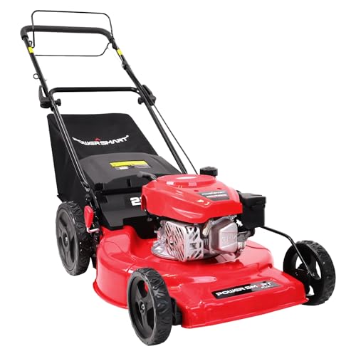 PowerSmart Self Propelled Gas Lawn Mower, 22 in. 170cc OHV Engine 2-in-1 Rear...